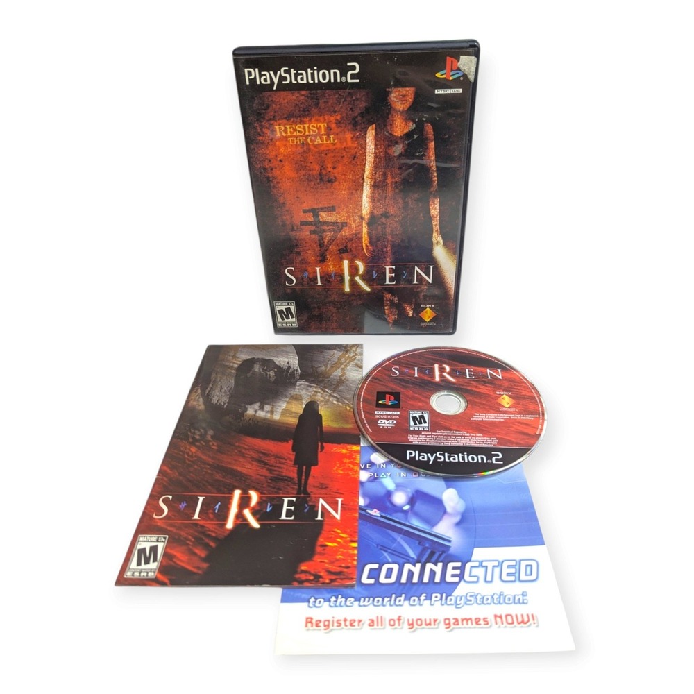 Siren Sony PlayStation 2 PS2 Horror Game Complete CIB NTSC SCUS-97355